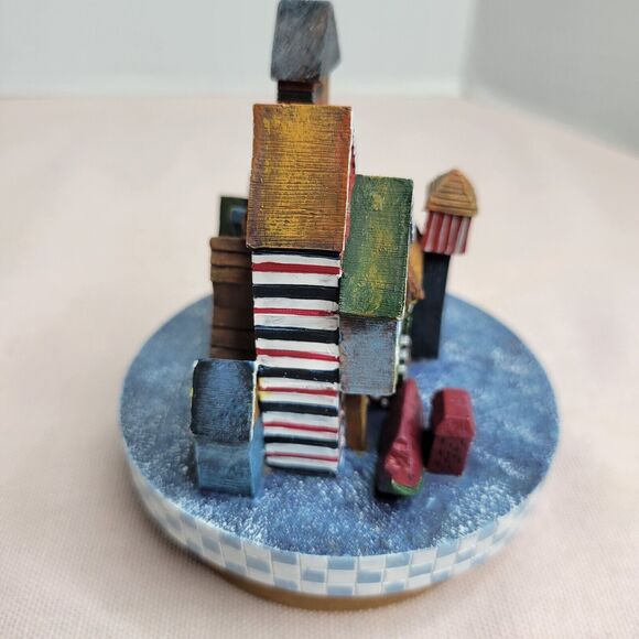 Lang Candles Topper Birdhouses Patchwork Large Medium Jar Candle Topper 2000 New - Picture 6 of 14